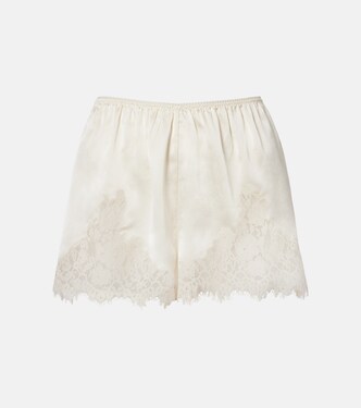 Iona lace-trimmed silk shorts | Dôen