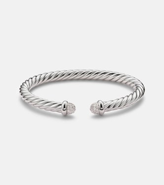Bracelet Cable Flex® en argent sterling et diamants | David Yurman