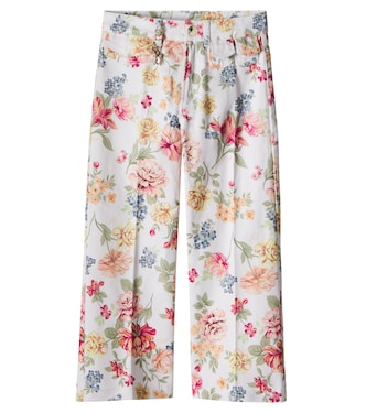 Floral cotton pants | Chloé Kids