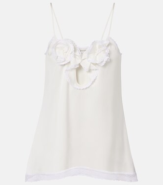 Caraco en satin de soie à dentelle | Magda Butrym