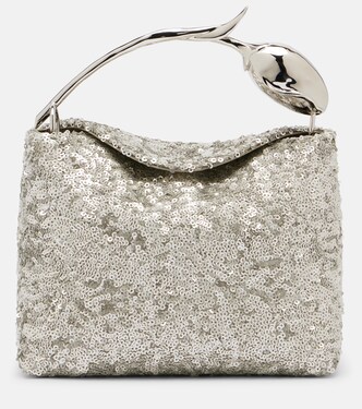 Bloom Mini sequined top-handle bag | Erdem