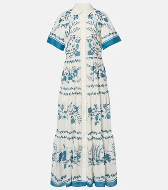 Hemdblusenkleid aus Baumwolle und Leinen | Erdem