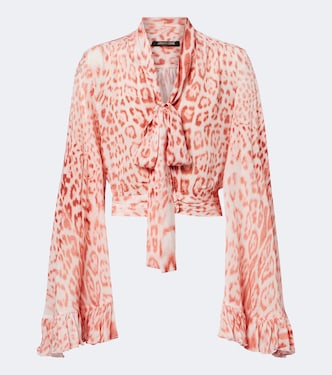 Bedruckte Bluse aus Jersey | Roberto Cavalli