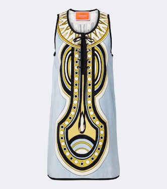 Totem printed cotton minidress | La DoubleJ