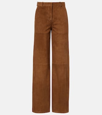 Coda suede wide-leg pants | Nour Hammour