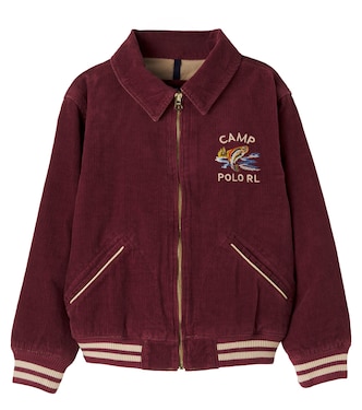Embroidered cotton corduroy blouson jacket | Polo Ralph Lauren Kids