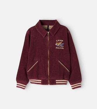 Blousonjacke aus Baumwollcord mit Stickerei | Polo Ralph Lauren Kids
