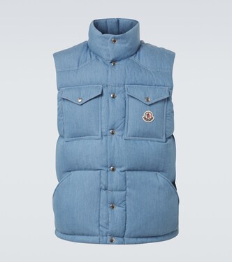Ervional denim down vest | Moncler