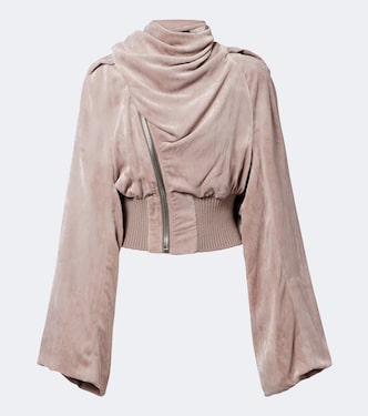 Scarf Flight chenille bomber jacket | Rick Owens