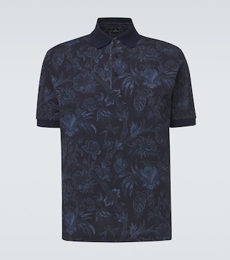 Polo de piqué de algodón floral | Etro