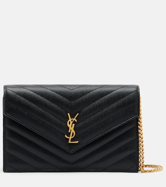 Cassandre leather wallet on chain | Saint Laurent