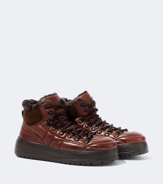 Antwerp quilted leather lace-up boots | Bogner