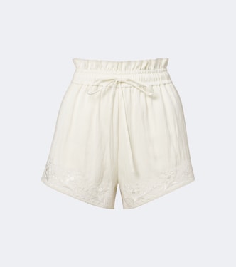 Shorts con ricamo floreale | Xu Zhi