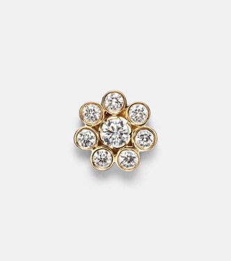 Bellis single 18kt yellow gold earring with diamonds | Sophie Bille Brahe