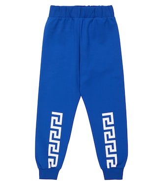 Greca cotton jersey sweatpants | Versace Kids