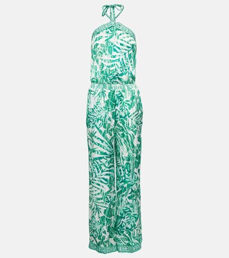 Isabelle printed halterneck jumpsuit | Poupette St Barth