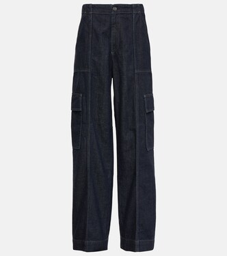 X EmRata High-Rise Cargo-Jeans Amia | AG Jeans