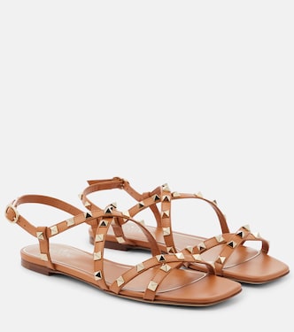 Rockstud leather sandals | Valentino Garavani