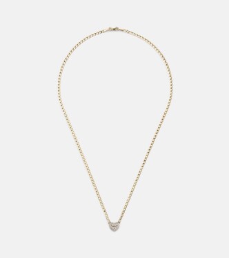 Halskette aus 10kt Gelbgold mit Diamanten | Stone and Strand