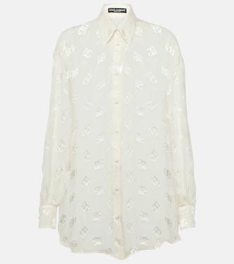 Burnout sheer silk shirt | Dolce&Gabbana