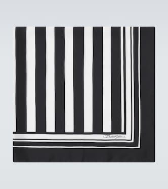 Striped silk scarf | Dolce&Gabbana