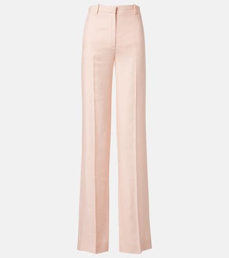Goldie linen and wool straight pants | Loro Piana