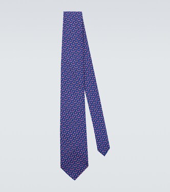 Silk jacquard tie | Charvet