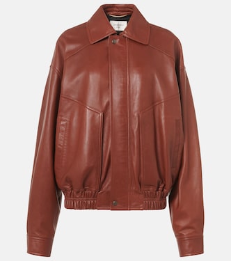 Leather bomber jacket | Saint Laurent