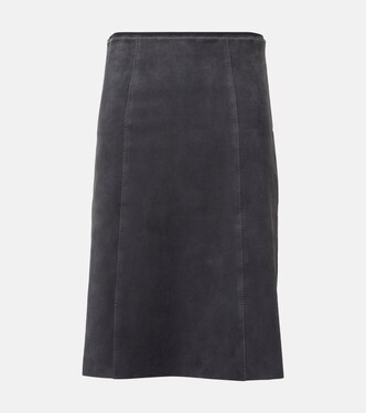 Suede midi skirt | Joseph