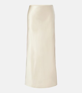 Isaak silk satin maxi skirt | Joseph