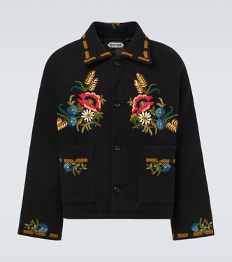 Beaded Aquitaine embellished wool jacket | Bode