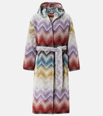 Marea Zigzag cotton terry bathrobe | Missoni