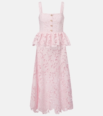 Robe midi en dentelle | Self-Portrait