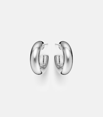 Samira Micro rhodium-plated hoop earrings | Jennifer Fisher
