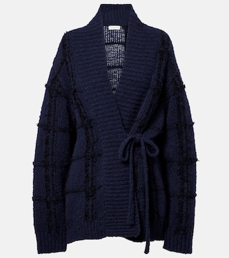 Checked wool cardigan | Dries Van Noten