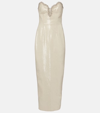 Selene embellished bustier gown | Clio Peppiatt