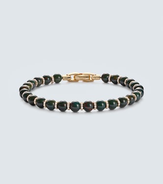 Spiritual Beads 18kt gold (750/1000) bracelet with bloodstones and diamonds | David Yurman