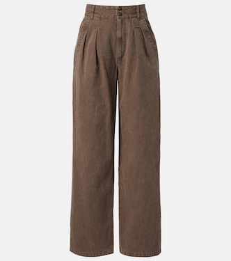Pantaloni Nadine in cotone e lino a gamba larga | Marant Etoile