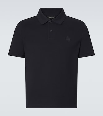 Logo cotton piqué polo shirt | Gucci