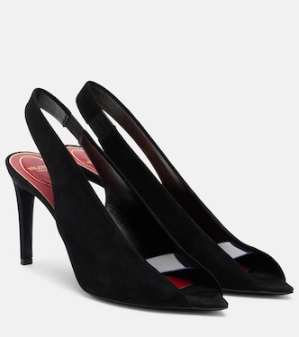 Peeptoe-Pumps Révélé aus Veloursleder | Valentino Garavani