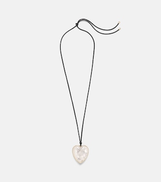 Halskette aus Leder mit Quarz | Jennifer Fisher