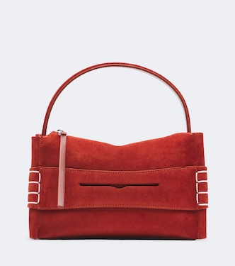 Loafer Small suede top-handle bag | JW Anderson