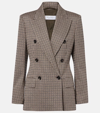 Blazer cruzado de pata de gallo | Max Mara