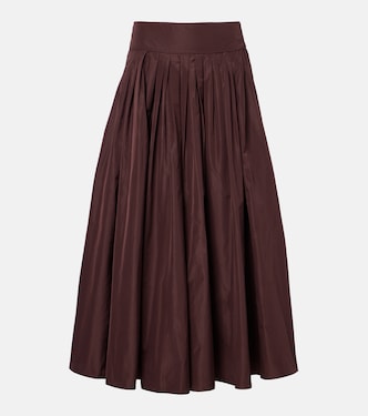 Pleated taffeta midi skirt | 'S Max Mara