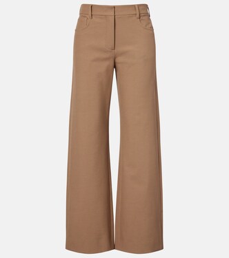 Cotton-blend wide-leg pants | 'S Max Mara