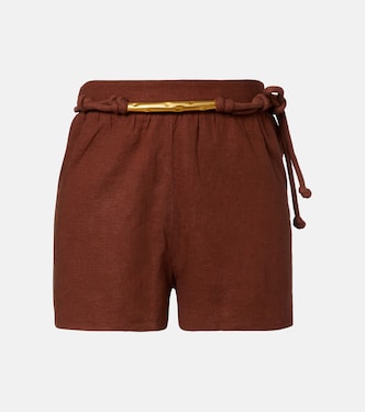 Janet linen-blend shorts | ViX Paula Hermanny