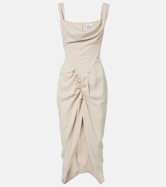 Panther draped ruched midi dress | Vivienne Westwood