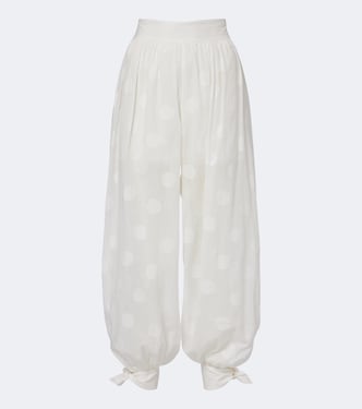 Solstice polka-dot cotton balloon pants | Zimmermann