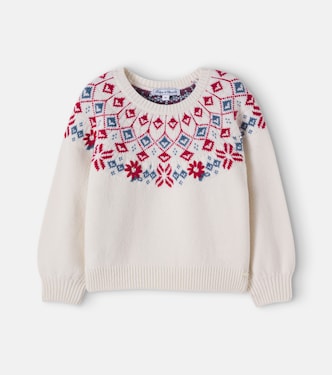 Bestickter Pullover Fair Isle aus Wolle | Tartine et Chocolat