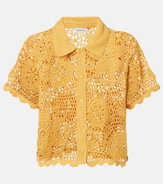 Macks floral crochet cotton shirt | Simkhai